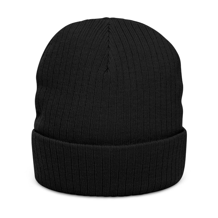 Octopus Embroidered Ribbed Knit Beanie