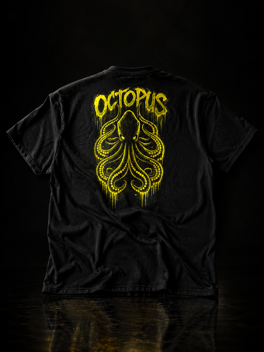 Octopus Baits limited edition heavyweight t-shirt with back print