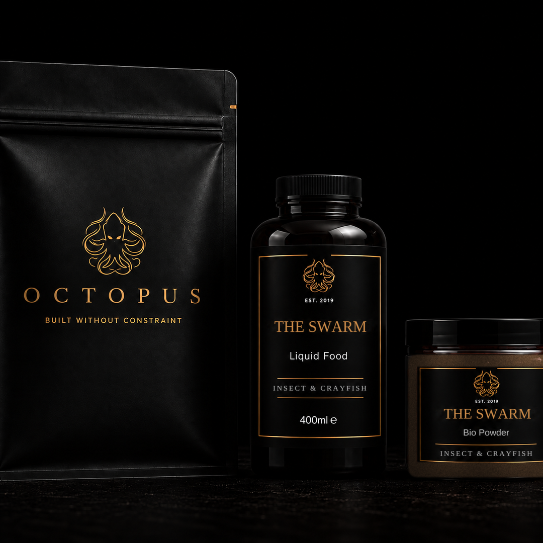 The Swarm 5kg bundle: shelf life boilies, liquid food and bio powder by Octopus Baits